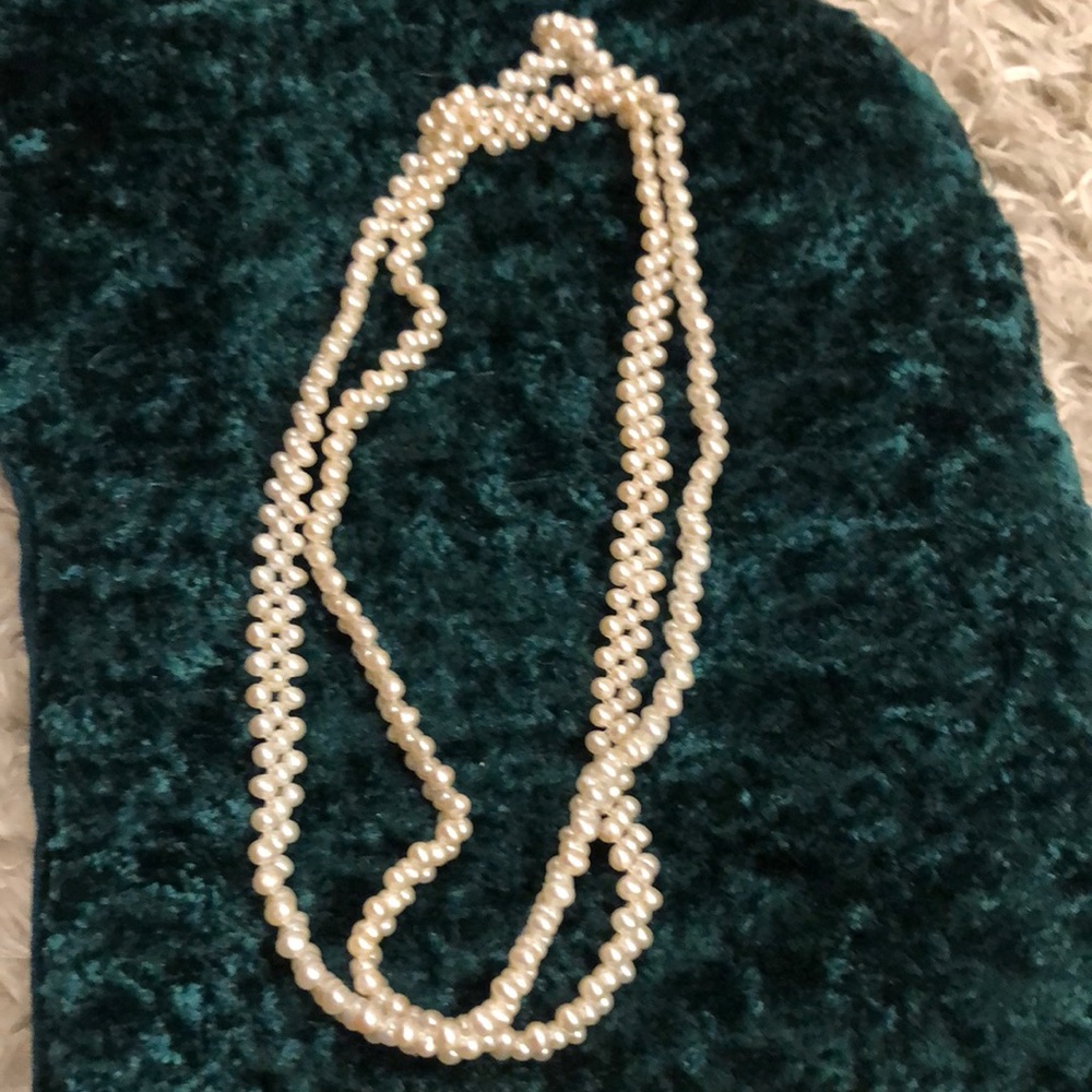 Freshwater pearls 3 row necklaces
